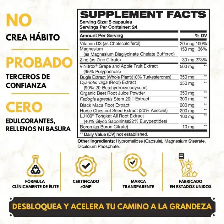 King Maker® Original - Potenciador de Testosterona