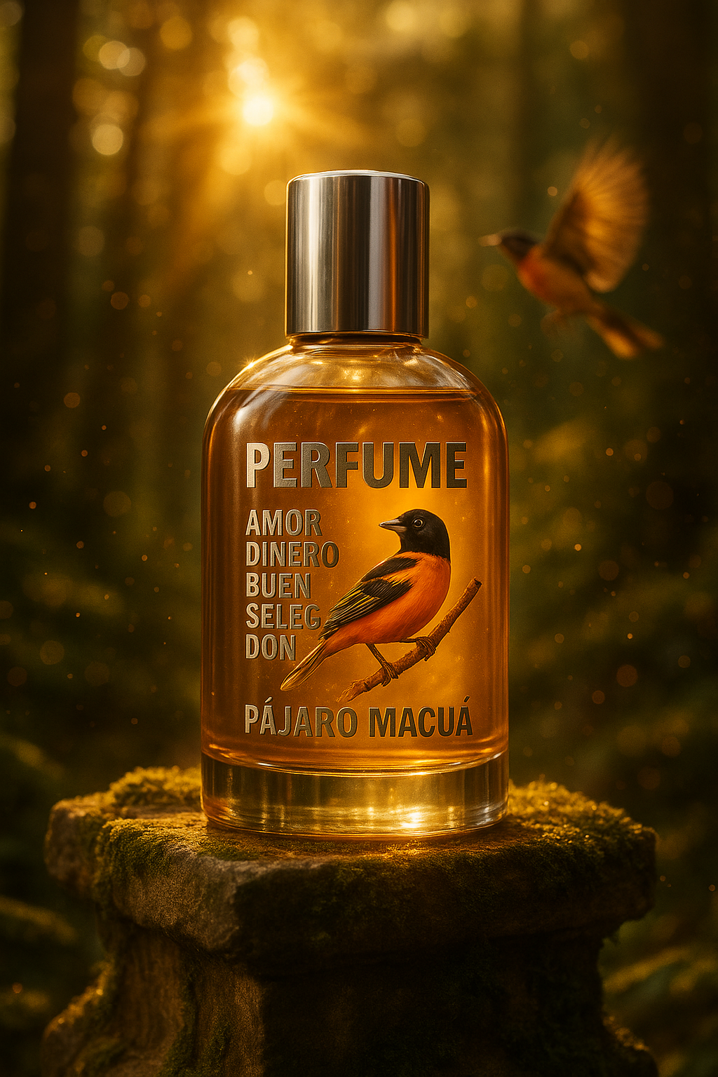 Perfume Pájaro Macua Abundancia y Prosperidad